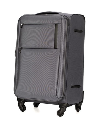 EVA Padding Twill Nylon Fabric Soft Travel Luggage With Mute Double Wheels