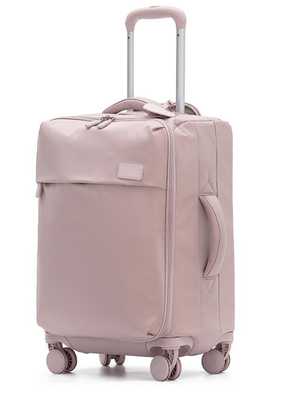 Super Lightweight 2 Piece Soft Side Luggage Set Spinner Wheel Soft Shell Suitcase