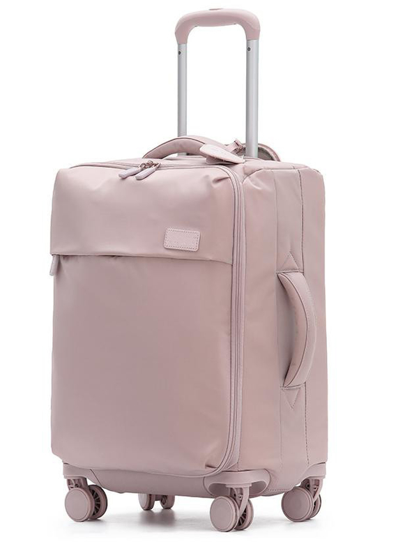 Super Lightweight 2 Piece Soft Side Luggage Set Spinner Wheel Soft Shell Suitcase
